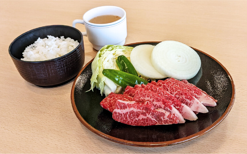 淡路牛と玉ねぎのランチセット